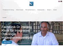 Tablet Screenshot of fachklinikdrherzog.de